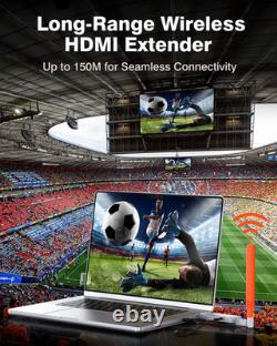 4K HDMI Wireless 2 Receivers and Transmitter, 4K Input 2160P Output, 150M/450Ft