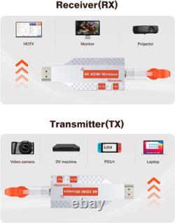 4K HDMI Wireless 2 Receivers and Transmitter, 4K Input 2160P Output, 150M/450Ft