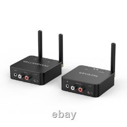 5.8GHz&5.2GHz Dual-Band Wireless Audio Transmitter Receiver for TV/PC, 160ft