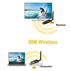 50m Wireless HDMI Extender Audio Video 1 Transmitter To 2 3 4 Receiver PC To TV