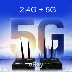 5G/2.4GHz Wireless Wifi HDMI Extender 200m Transmitter Receiver Video Converter