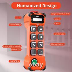 8 Button Channel 12V 24V Wireless Crane Radio Remote Control Industrial Electr