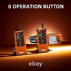 8 Buttons Crane Remote Control, 360 Degree Operated Crane Transmitter, Quick