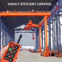 8 Buttons Crane Remote Control, 360 Degree Operated Crane Transmitter, Quick