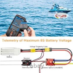 8CH 2.4G RC Transmitter with Touch Screen & Long Range for Crawler Drifting Cars