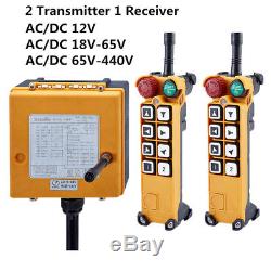 8Key 2 Speed Industry Radio Wireless Remote Control Transmitter+Receiver Crane