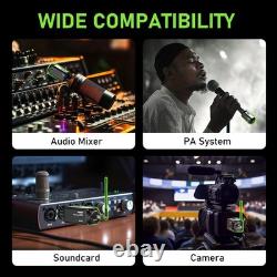 ACEMIC UHF Wireless XLR Plug-on Transmitter & Receiver System, Wired-to-Wireless