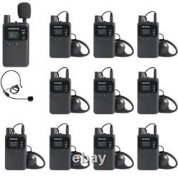 AGJ Wireless Tour Guide System 1 Transmitter 10 Receivers 1 Charger