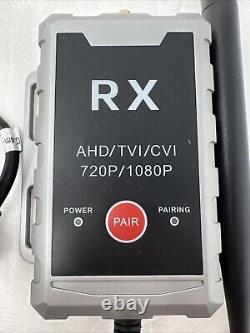 AHD/TVI/CVI 720P1080P RX Wireless Receiver & TX Wireless Transmitter Set New