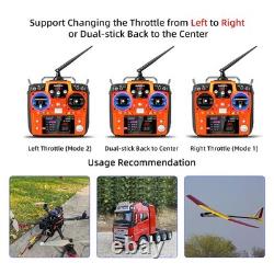 AT10II 12 Channels RC Transmitter and Receiver R12DS 2.4GHz Radio Remote, Vol
