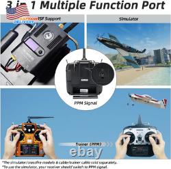 AT10II 12 Channels RC Transmitter and Receiver R12DS 2.4Ghz Radio Remote NEW USA