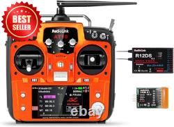 AT10II 12CH RC Transmitter Receiver R12DS 2.4Ghz Radio Remote US