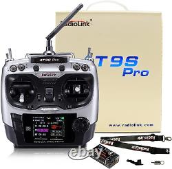 AT9S Pro 10/12 Channels 2.4Ghz RC Radio Transmitter and Receiver R9DS Remote Con