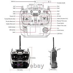 AT9S Pro 10/12 Channels Radio Transmitter and Receiver R9DS, Long Range for