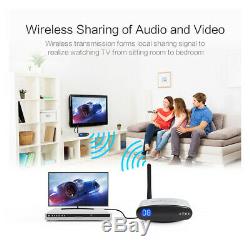 AV Transmitter Wireless Video Audio Sender Receiver IR Remote 2.4G