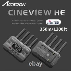 Accsoon CineView HE 350m/1200ft 2.4GHz+5GHz Wireless Video Transmitter Receiver