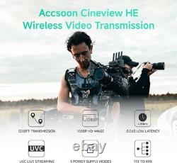 Accsoon WIT04-HE Dual-Band HDMI Wireless Video Transmitter/Receiver, CineView HE
