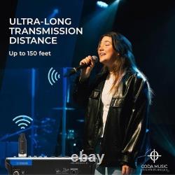 AirSync Wireless XLR Transmitter & Receiver UHF Wireless Microphone System 150ft