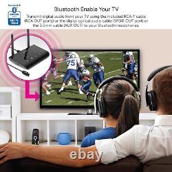 Aluratek Bluetooth Optical Audio Receiver and Transmitter, Dual Antenna, Dual