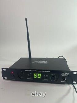 Audio 2000'S UHF Wireless In-Ear Monitoring System Transmitter Receiver Black