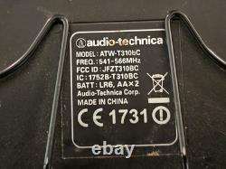 Audio Technica ATW-T341bC Wireless Microphone Transmitter Receiver Lot UNTESTED