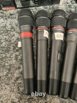 Audio Technica ATW-T341bC Wireless Microphone Transmitter Receiver Lot UNTESTED