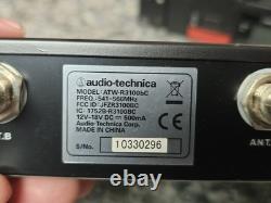 Audio Technica ATW-T341bC Wireless Microphone Transmitter Receiver Lot UNTESTED