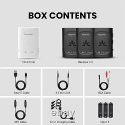 Audiplex Wireless Audio Transmitter & Multiple Receivers Set for AV Receivers