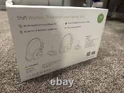 Avantree Shift Wireless TV headphones family pack, ideal for 2 & more TVs New