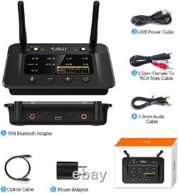 B03Pro Bluetooth 5.0 Transmitter Receiver for Home Stereo TV, Hifi Wireless Audi