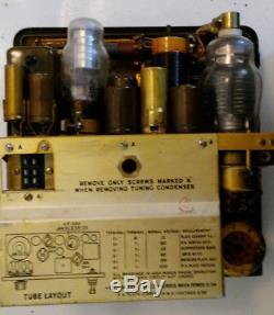 BC-1306 Receiver-Transmitter vintage WWII Portable Radio Tranceiver