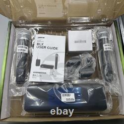 BLX288/PG58 Dual Channel Wireless Handheld Microphone System Vocal H9 Band NEW