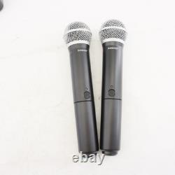 BLX288/PG58 Dual Channel Wireless Handheld Microphone System Vocal H9 Band NEW