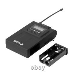 BOYA BY-WM8 PRO K2 UHF Wireless Microphone System 2 Lapel Transmitter 1 Receiver