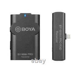 BOYA Wireless Lavalier Microphone Transmitter Receiver for iOS iPhone X 11 Pro 8