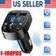 Bluetooth 5.0 Car Wireless Fm Transmitter Adapter 2usb Pd Charger Aux Hands Lot