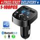 Bluetooth 5.0 Car Wireless Fm Transmitter Adapter 2usb Pd Charger Aux Hands Lot