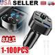 Bluetooth 5.0 Car Wireless Fm Transmitter Adapter 2usb Pd Charger Hands-free Lot