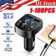 Bluetooth 5.0 Car Wireless Fm Transmitter Adapter 2usb Pd Charger Hands-free Lot