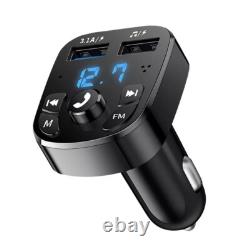 Bluetooth 5.0 Car Wireless FM Transmitter Adapter 2USB PD Charger Hands-Free Lot