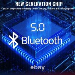 Bluetooth 5.0 Car Wireless FM Transmitter Adapter 2USB PD Charger Hands-Free Lot