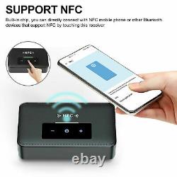 Bluetooth 5.0 Transmitter Receiver Wireless 3.5mm AUX NFC to 2 RCA Audio Adapter