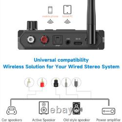 Bluetooth 5.3 Home Stereo Audio Receiver AUX Optical HD Music to RCA Adapter Lot