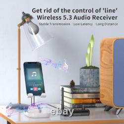 Bluetooth 5.3 Home Stereo Audio Receiver AUX Optical HD Music to RCA Adapter Lot