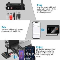 Bluetooth 5.3 Home Stereo Audio Receiver AUX Optical HD Music to RCA Adapter Lot