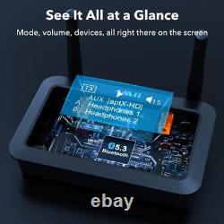 Bluetooth 5.3 Transmitter Receiver withLDAC for TV & Home Stereo 1Mii B03Pro+