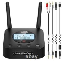 Bluetooth 5.3 Transmitter for TV to 2 Wireless Headphones, AptX Low Latency