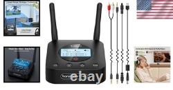 Bluetooth 5.3 Transmitter for TV to 2 Wireless Headphones, AptX Low Latency