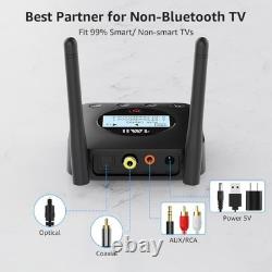 Bluetooth 5.3 Transmitter for TV to 2 Wireless Headphones, AptX Low Latency