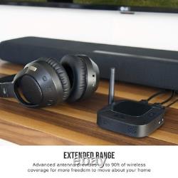 Bluetooth Transmitter Receiver Hub with Audio Pass-Through for TV & Stereo, 3.5m